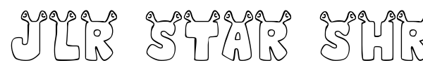JLR Star Shrek font preview